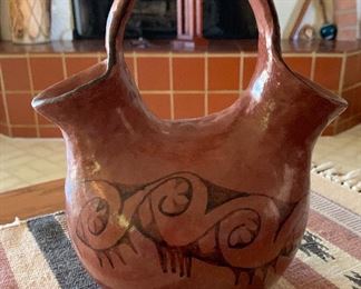 Vesta Bread Maricopa Native American Wedding Vase/Pot 9in H