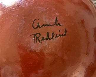 Anita Redbird Pot Native American Maricopa Pueblo