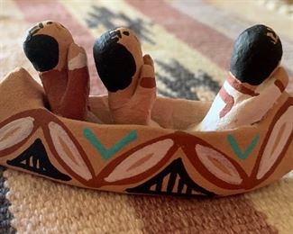 Jemez Pottery Canoe