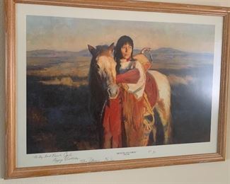 Tom Darro Mother and Child Signed/Framed Print