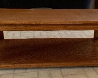 Oak Coffee Table 16x24x48 HxWxD