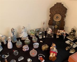 Many lladros & Crystal Figurines