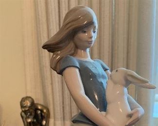 NAO 762 Country Girl with Rabbit