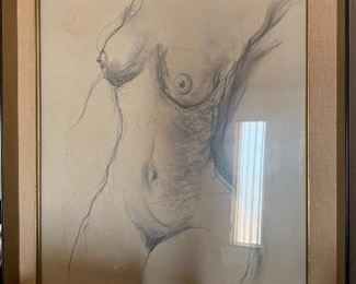 Guiseppe Napoli Original Art Nude 29x25in
