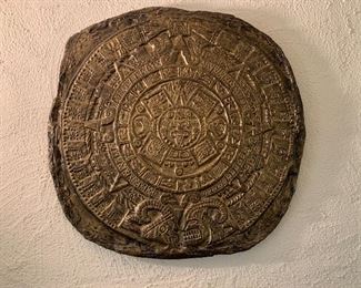Aztec Resin Medallion Wall Hanging 32in Diameter