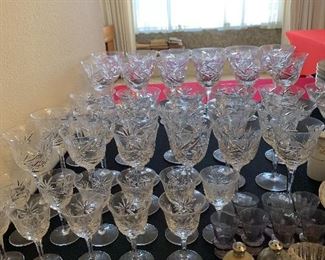 47 Bleikristall Handgeschl German Brilliant Cut Glasses