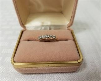14K Gold Ring with Diamonds https://ctbids.com/#!/description/share/146087