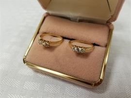 2 14k Gold Rings with Diamonds https://ctbids.com/#!/description/share/146096