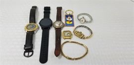 collection of vintage watches and Mickey Mouse keychain     https://ctbids.com/#!/description/share/146671