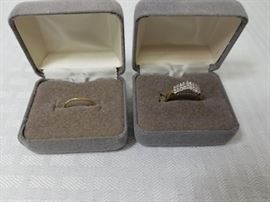 10k gold rings, one with Diamonds https://ctbids.com/#!/description/share/146687