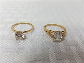 14K and 10K Gold Rings with CZs https://ctbids.com/#!/description/share/146688