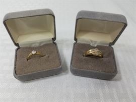 10K Gold Rings with Diamonds https://ctbids.com/#!/description/share/146689