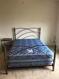 Metal Frame Bed and Night Stand https://ctbids.com/#!/description/share/146745