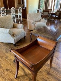 Solid wood side table 