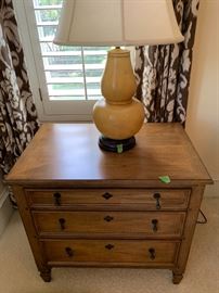 Woodbridge antique finish bedside chest