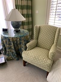 Bedroom lounge high back chair