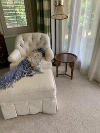 Ottoman, cream color elegant 