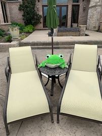 Outdoor chaise pool lounges 