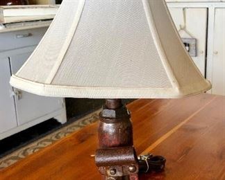 Antique Jack that has been handmade into a small lamp by Cass Neighbors (Neat Piece!)