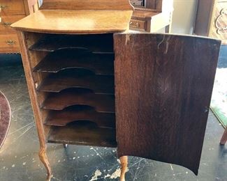 Inside view of record cabinet