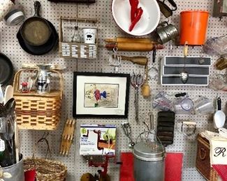 Vintage Kitchen/Picnic Items, Tin Antique Bread Box