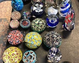Collection of gorgeous glass paperweights