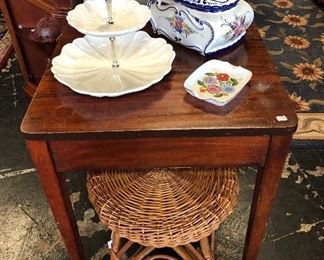 Antique Mahogany Table that turns