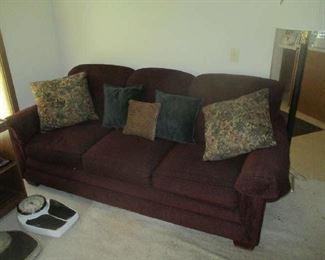 Sofa with pillows