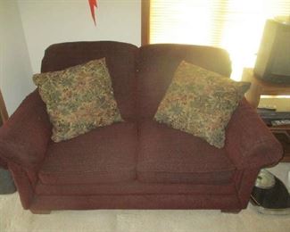 Matching loveseat with pillows