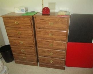 Dressers and folding tables