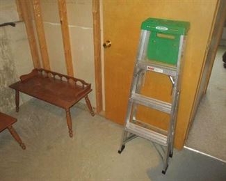 Coffee table and ladder