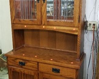 Craftsman Style Petite Lighted Hutch - $75.50 Best Offer