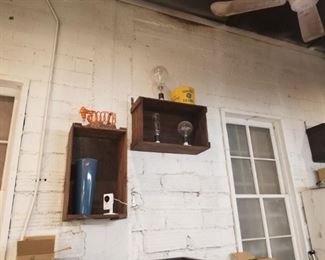 vintage lightbulbs, crates are not for sale