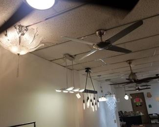 ceiling fans and light fixtures
