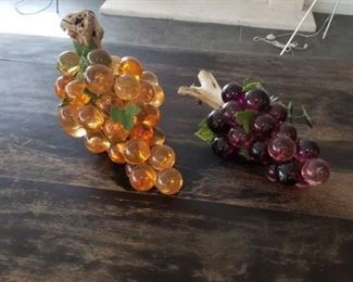large glass grapes