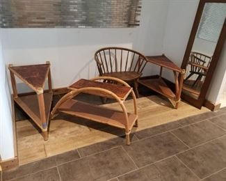 Mid Century Modern Tables and Danish Modern chair