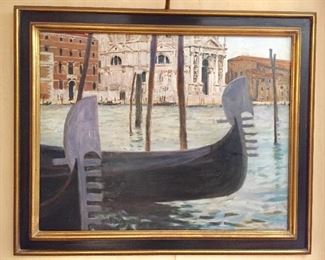 "Venice" original by Dean Larson 1987.  Well known San Francisco artist.