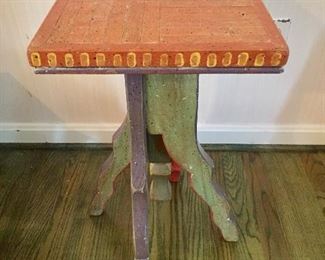 David Marsh small side table.  Signed.