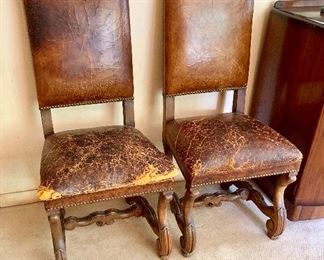 Leather chairs (2)