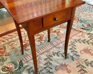 Side table with drawer (rug not for sale)