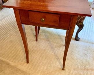 Pair of pegged side tables