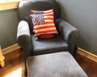 Occasional chair & ottoman