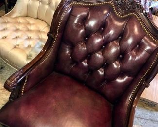 Leather Chesterfield chair