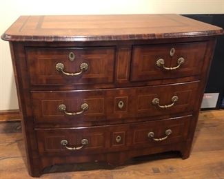 Gorgeous Alfonso Marina chest with marquetry & inlaid wood
