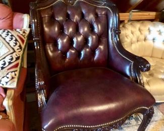 Chesterfield leather chair