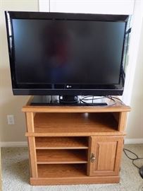 LG Flatscreen TV and Small Stand