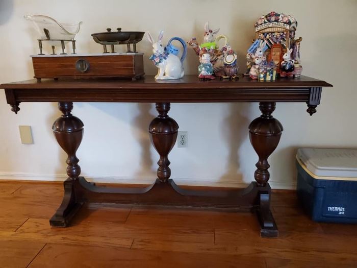 Antique English library table