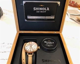 SHINOLA WATCH 14k ROSE GOLD 