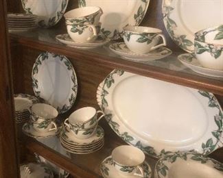 lots of serving pieces and lots of china for your table. Orange Blossom is the pattern