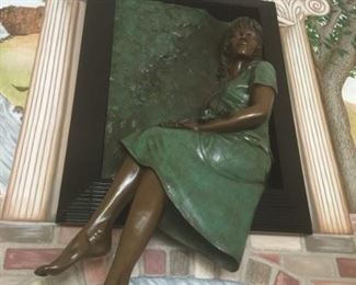Bill Mack bronze   "Woman in the Window"